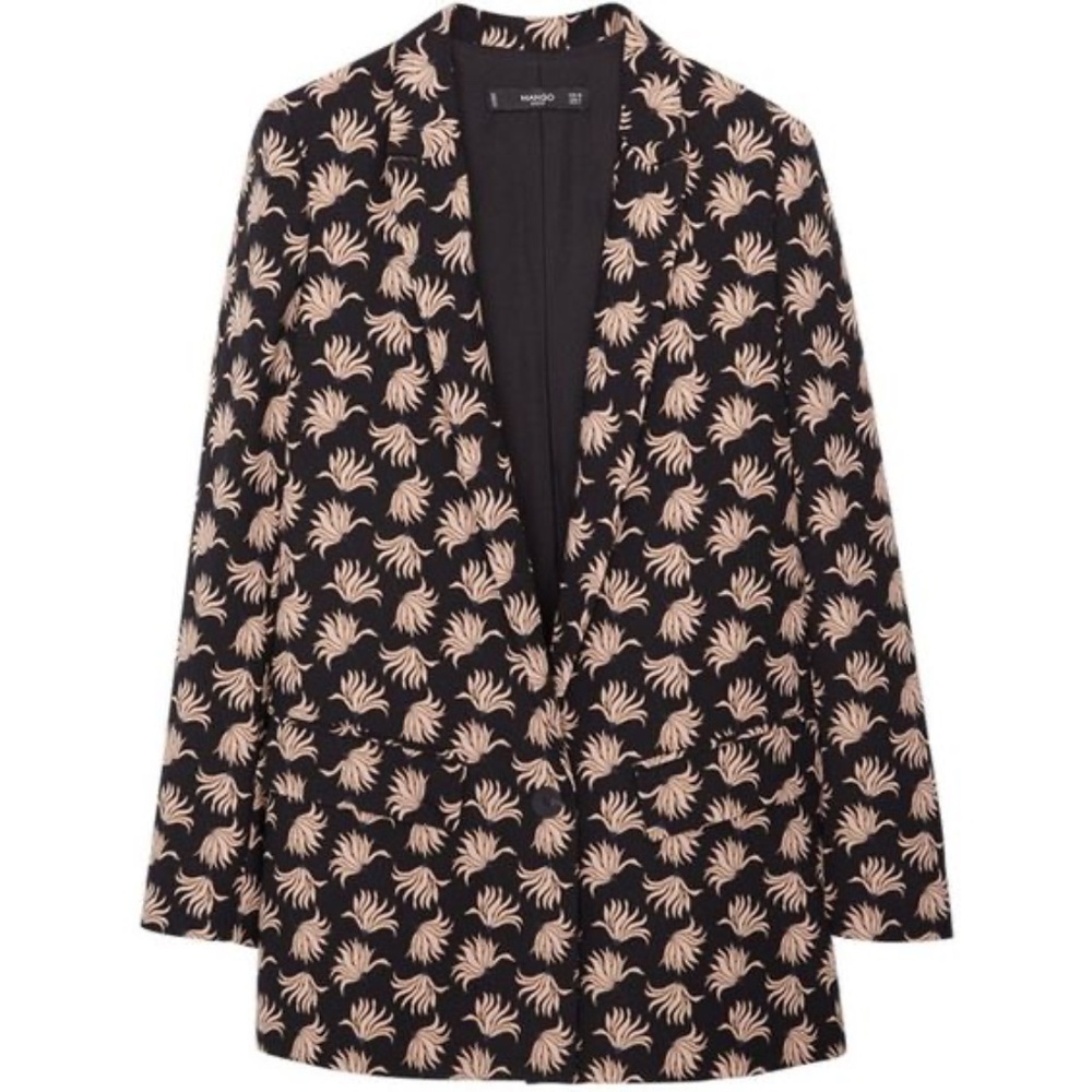 Mango Floral Print Suit
